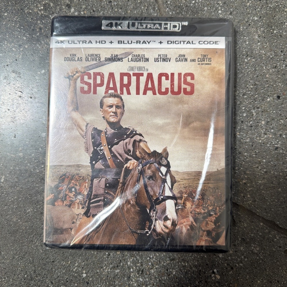 Spartacus 4K UHD Blu-ray Kirk Douglas BRAND NEW SEALED